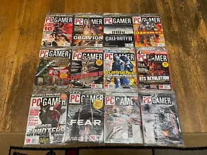 PC Gamer Magazine 2005 12 Issues 12 Demo CDs Lot Missing February - Picture 1 of 2