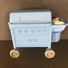 Fisher Price Loving Family Dollhouse Furniture Blue Barbecue Grill. Excellent!!!
