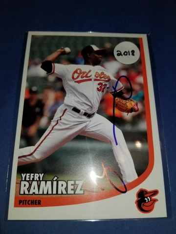 Yefry Ramirez Baltimore Orioles Autographed Postcard Fanfest Cover
