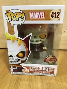 #412 Doctor Strange (as Ghost Rider) - Funko Pop W/ Protector - Mint Condition - Picture 1 of 7