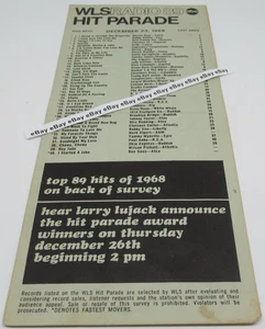 WLS Radio 89 Chicago TOP 45 Survey DEC 23, 1968 #1 Single Marvin Gaye - Picture 1 of 10