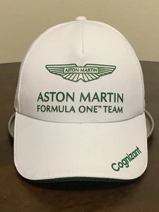 Aston Martin F1 Formula One Team Cap Lance Stroll Canada Flag White Snapback Hat - Picture 1 of 9