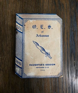 1943 Order of the Eastern Star Arkansas Program Booklet, Daughter’s Session OES - Picture 1 of 7