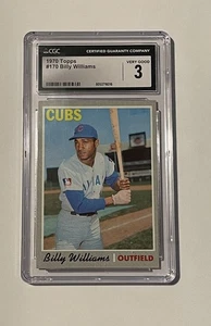 1970 Topps Billy Williams CGC Graded 3 Very Good - Picture 1 of 2