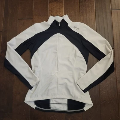 Chaqueta de ciclismo Gore Bike Wear para mujer grande cremallera completa manga larga blanca negra” Foto 1 de 4