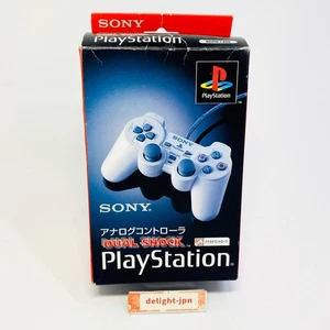 PS1 Analog Controller DUALSHOCK GRAY SCPH-1200 BOX MANUAL Playstation JAPAN - Picture 1 of 20