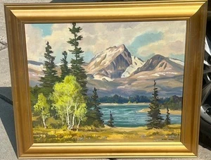Alfred Wands Original Ölgemälde Major Colorado Künstler - Bild 1 von 1