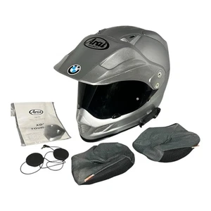 Arai XD3 Motorcycle Full Face Helmet USED VGC Sz M (57-58cm) w/ Cardo Mount + - Picture 1 of 16