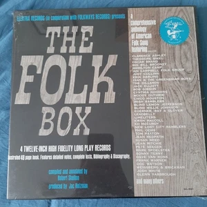 The Folk Box 4x Vinyl LP Compilation SEALED Vintage Mono Box Set - Picture 1 of 4