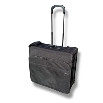 Briggs & Riley U378-4 Baseline Black 24" Spinner Wardrobe Deluxe Garment Bag - Image 1 of 4