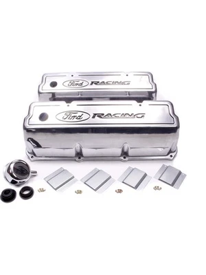 Ford Performance Ford 351C Polish Alloy Rocker Valve Covers Ford R (M-6582-Z351) - Image 1 of 4