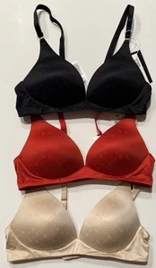 Ralph Lauren Comfort Collection Reggiseni T-shirt senza fili logo ripetuto 36B - Foto 1 di 7