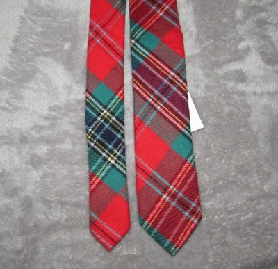 Corbata a cuadros de algodón verde rojo 42" de largo Crewcuts para niños Foto 1 de 4