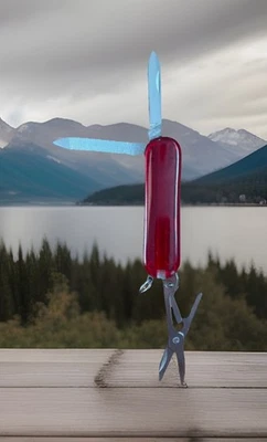 Talheres Frost estilo exército suíço faca de bolso de aço inoxidável multifuncional 3n1 - Imagem 1 de 2