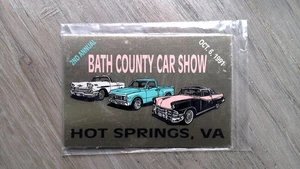 Daytona Trophy Bath County Car Show Plaque Hot Springs VA 1991 - Picture 1 of 2