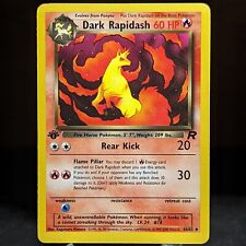 Dark Rapidash 44/82 NM Team Rocket 1st Edition Pokemon Card wild fire horse pony