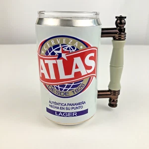 Taza Atlas Lager Cerveza Panamá Vidrio Lata Piedra - Imagen 1 de 7