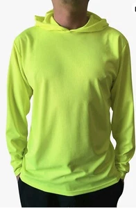 High Visibility Long Sleeve T Shirt Work Safety Hoodie Shirts - Picture 1 of 4