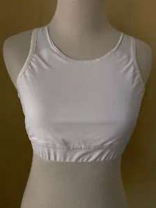 Idtswch White Mesh Back Sport Bra - Picture 1 of 11