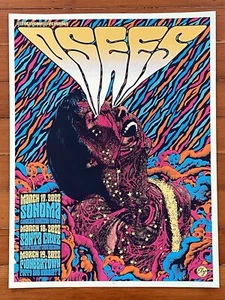 Thee Oh Sees Concert Tour Poster Print Edition of 100 hand numbered Elzo Durt - Picture 1 of 12