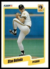 1990 Fleer Update Stan Belinda Pittsburgh Pirates #U-48 SEE PIC / DESC MAY BE