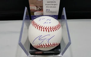 Clint Frazier NY Yankees Autographed signed 1st RD Pick ROML Baseball Auth JSA - Picture 1 of 4