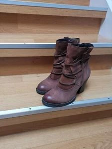 Marco Tozzi, Boots, Stiefelletten, Leder, Gr. 38,Braun, Gefüttert - Bild 1 von 8