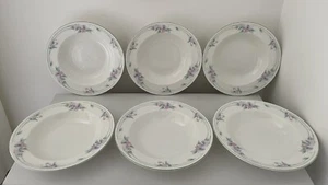 Aynsley Little Sweetheart Set Of 6 Rimmed Bowls Used Excellent Cereal Soup Pasta - Picture 1 of 23