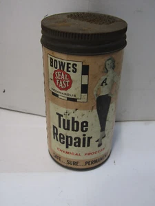 ANTIGUO SELLO DE ARCO DE COLECCIÓN REPARACIÓN DE TUBO RÁPIDO CARTÓN DECORACIÓN LATA PUBLICIDAD - Imagen 1 de 2
