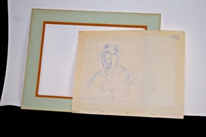 "The Black Cauldron" Ffewddur Fflam production animation drawing,character - Picture 1 of 6
