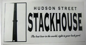 HUDSON STREET STACKHOUSE large Beer STICKER, Label, Baltimore, MARYLAND - Picture 1 of 2