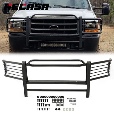 Steel Grille Bumper Brush Guard For 99-07 Ford F-250 F-350 F-450 00-06 Excursion - Image 1 of 4