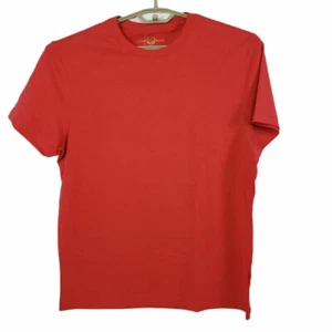 Club Room T-Shirt Men's Large Coral Orange Cotton Short Sleeves Tee - Picture 1 of 3