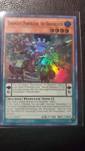Dinomight Powerload, The Dracoslayer 1st Ed DABL-EN024 M PF Yu-Gi-Oh Darkwing - Picture 1 of 2