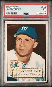 1952 Topps #214 Johnny Hopp PSA 5 Yankees  (5019)