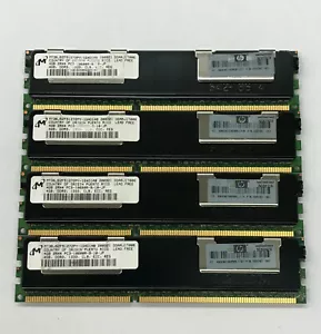 Micron 16GB (4x4GB) ECC SERVER RAM PC3-10600R DDR3-1333 MT36JSZF51272PY-1G4D1AB - Picture 1 of 3