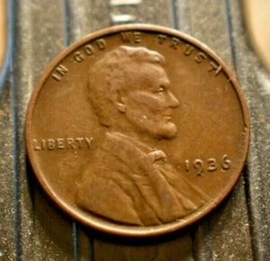 1936-P Lincoln Wheat Cent 1c. (#8653) - Picture 1 of 2