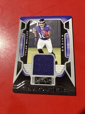 2021 Panini Playbook Football Gridiron Gear Tylan Wallace Rookie Patch Card  - Image 1 of 2