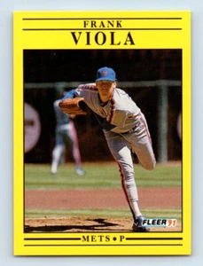 1991 Fleer ! Frank Viola New York Mets #165 - Picture 1 of 2