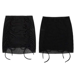 Appealing Women's Side Tie Up Swimwear with See Through Pareo for Beach Days - Picture 1 of 12