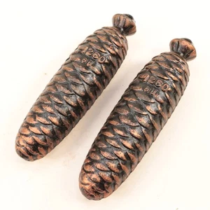 8 Day Cuckoo Clock Weights 1246g and 1236g Marked 1260 BU Vintage - XC576 - Picture 1 of 2