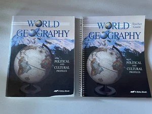 Abeka 9th grade World Geography & Teacher Guide - Picture 1 of 9