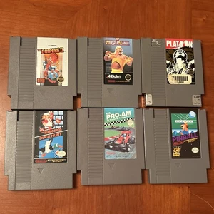 (6) NES Games Lot - With Sleeves Nintendo Bundle - All Tested And Work Very Good - Picture 1 of 24