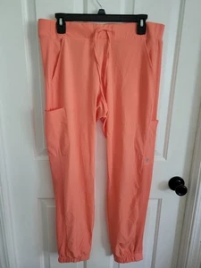 Pantalones Médicos Jogger RBX Para Mujer Coral Naranja Talla Pequeña - Imagen 1 de 4