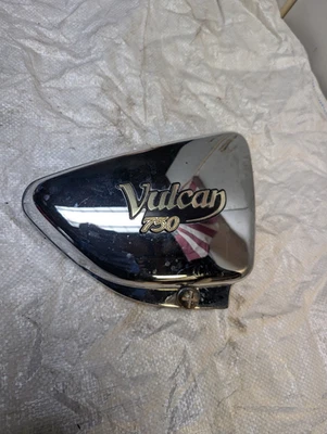 Kawasaki VN750 1989 Vulcan K652. cubierta lateral izquierda cromada con emblema insignia Foto 1 de 4