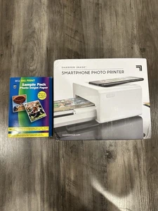 Sharper Image Smartphone Photo Printer 6x4 Digital Open Box Complete - Picture 1 of 3