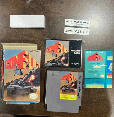 Conflict Nintendo NES completo na caixa com mapa!! - Imagem 1 de 4