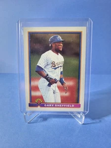 1991 Bowman Baseball Gary Sheffield #52 Milwaukee Brewers  - Picture 1 of 3