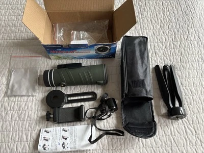 Telescopio Monocular HD 80 X 90 NUEVO CAJA ABIERTA Ver Fotos. Estuche, trípode, adaptador Foto 1 de 4