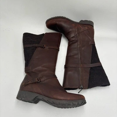Botas altas de exterior Teva para mujer de cuero marrón 8,5 De La Viña Foto 1 de 4